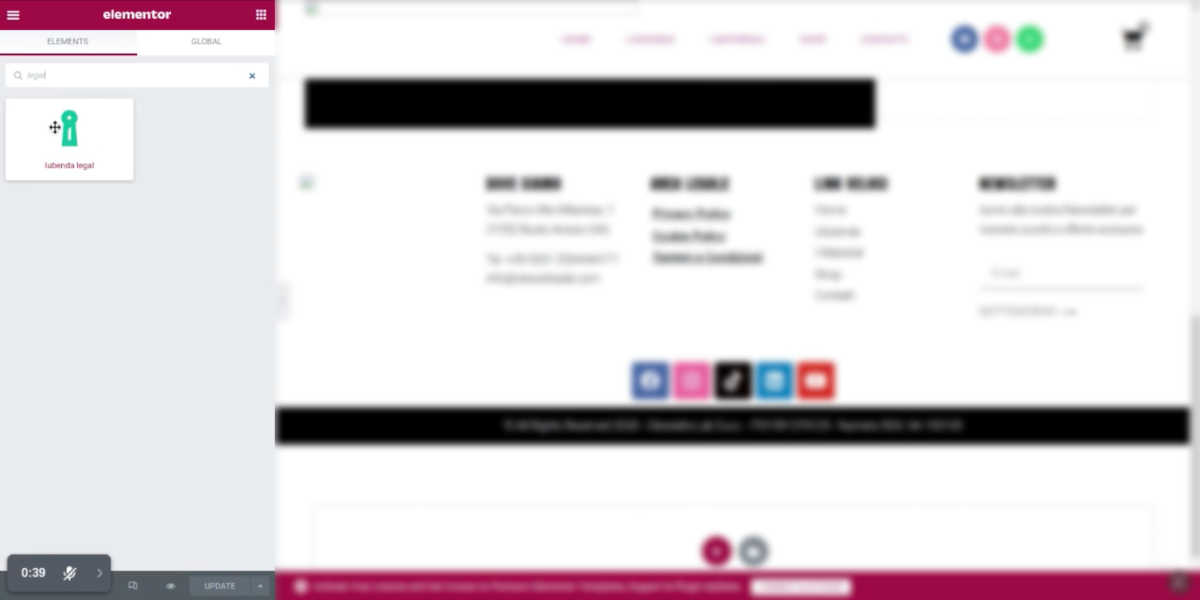 drag-elementor-iubenda