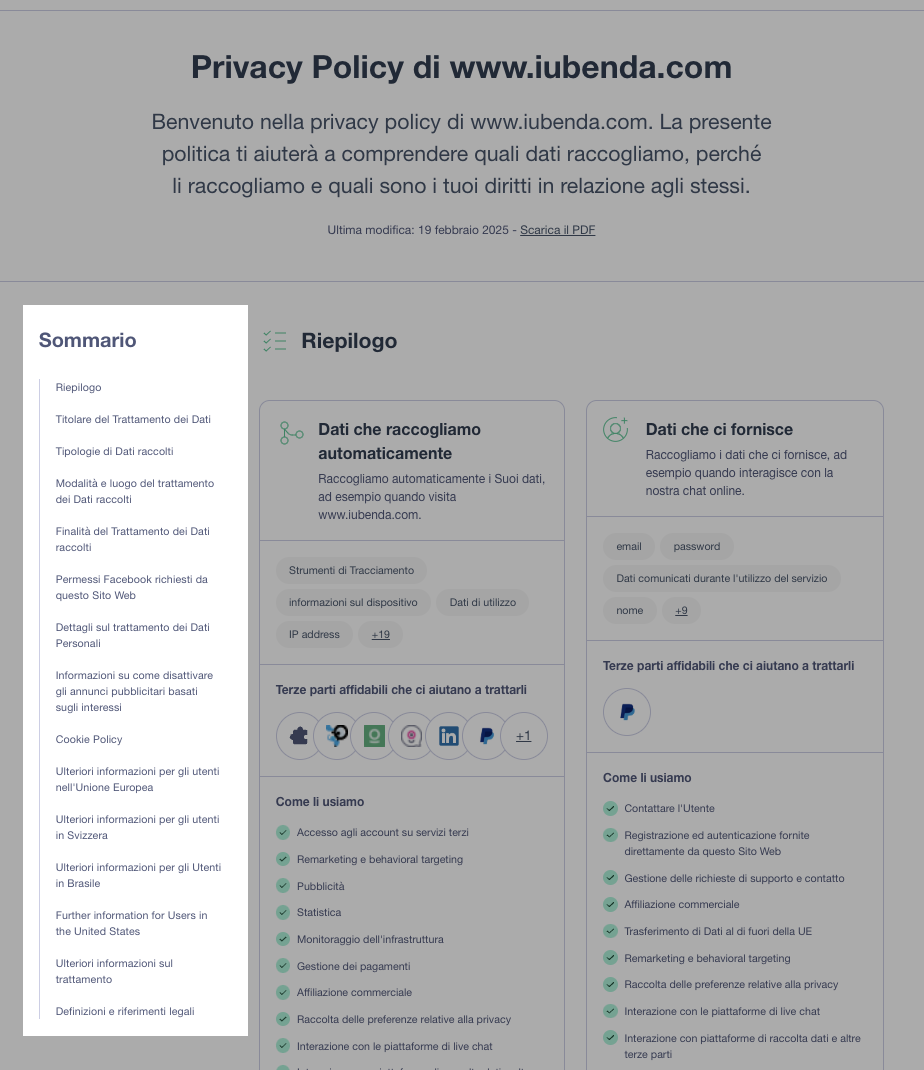 new design table of content