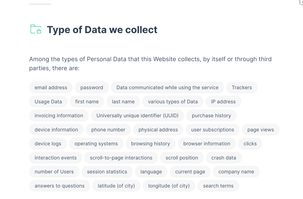 legal documents iubenda