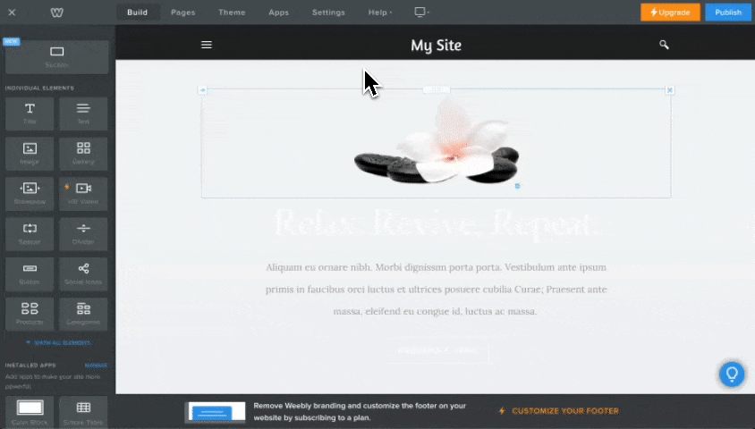 Sådan tilføjer du Privacy Controls and Cookie Solution de iubenda til Weebly